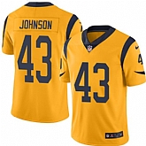 Nike Men & Women & Youth Rams 43 John Johnson Gold Color Rush Limited Jersey,baseball caps,new era cap wholesale,wholesale hats